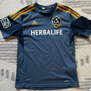 Adidas Kids LA Galaxy Blue and Yellow Jersey